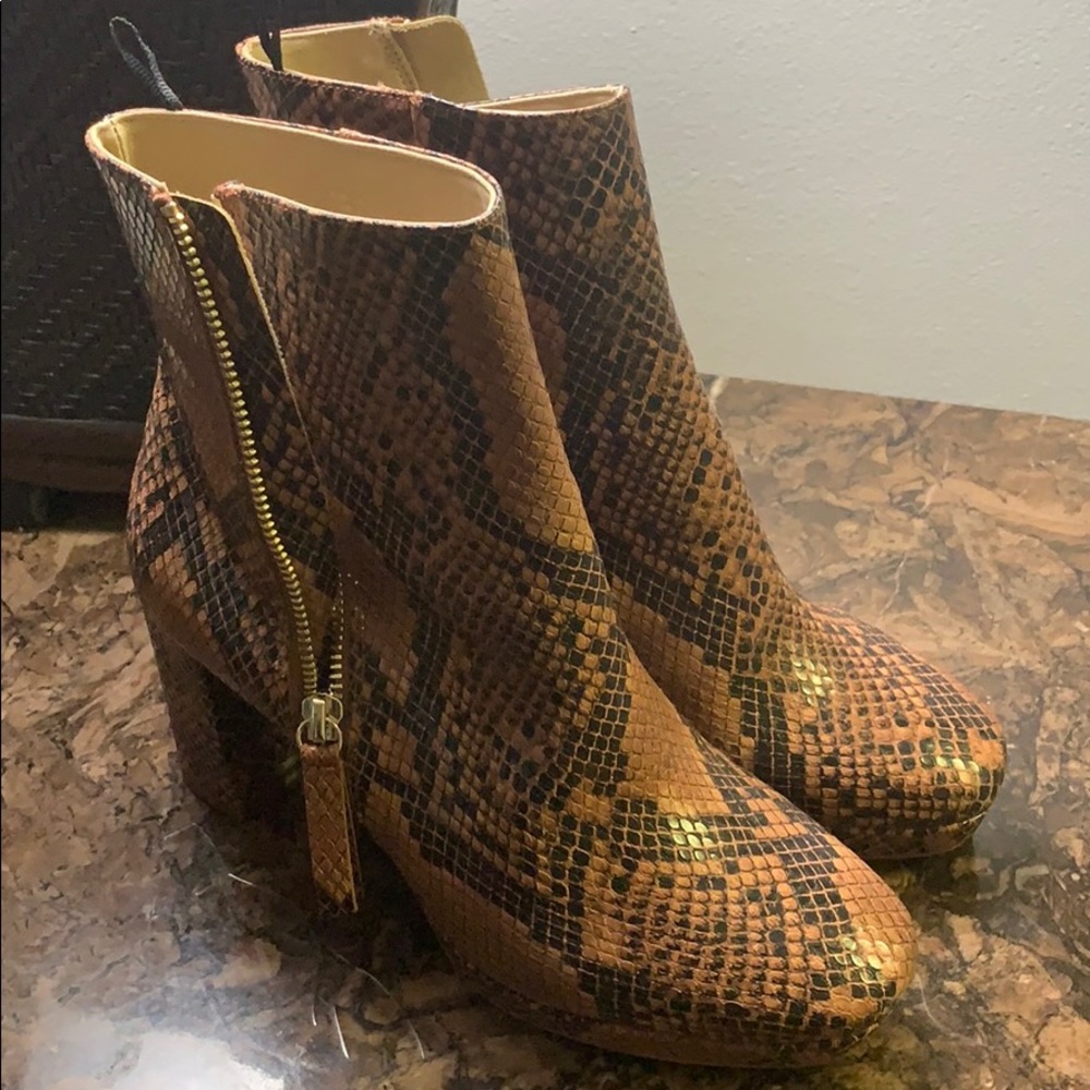 Cheetah print boots